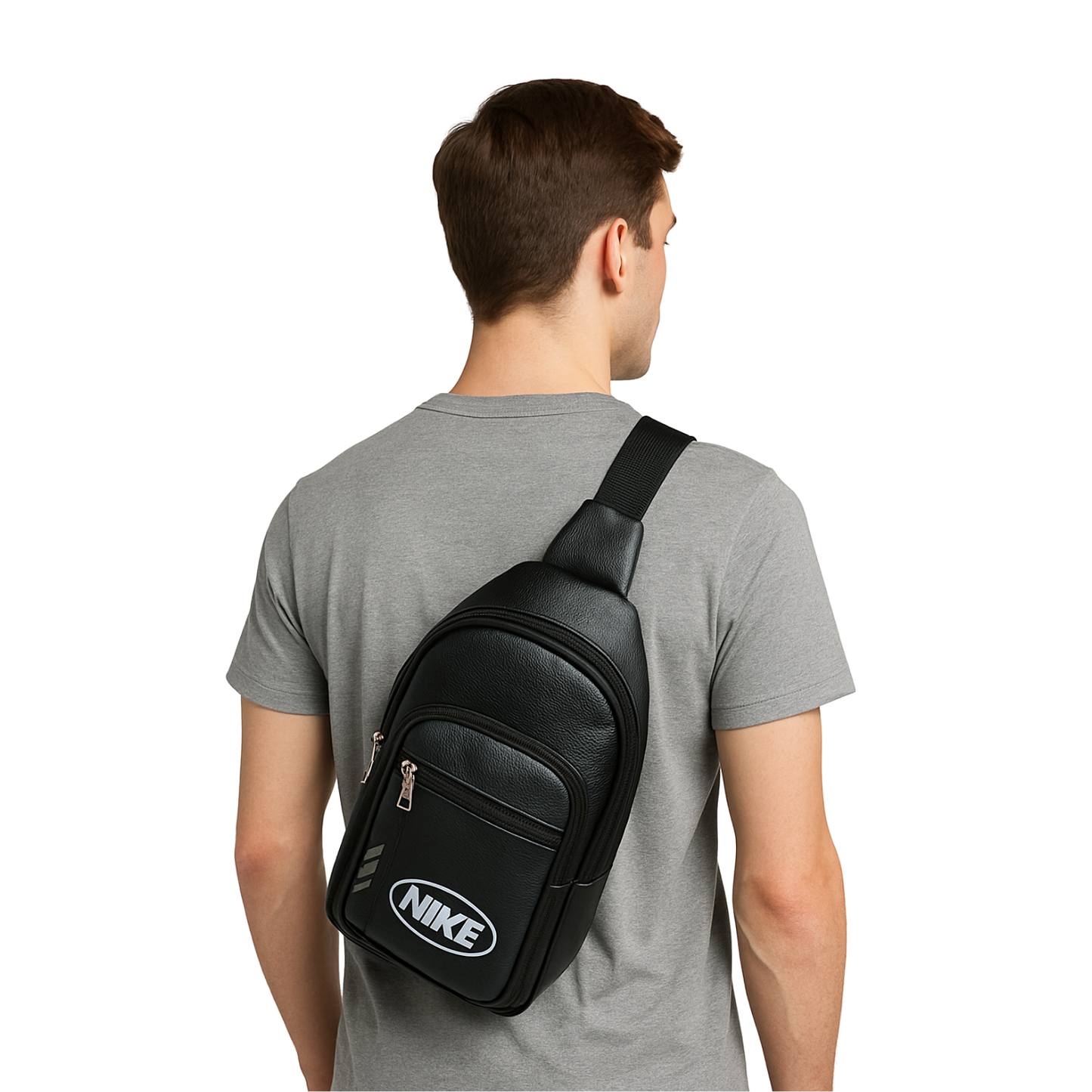 Leather Chest & Shoulder Bag for Men - Casual & Trendy